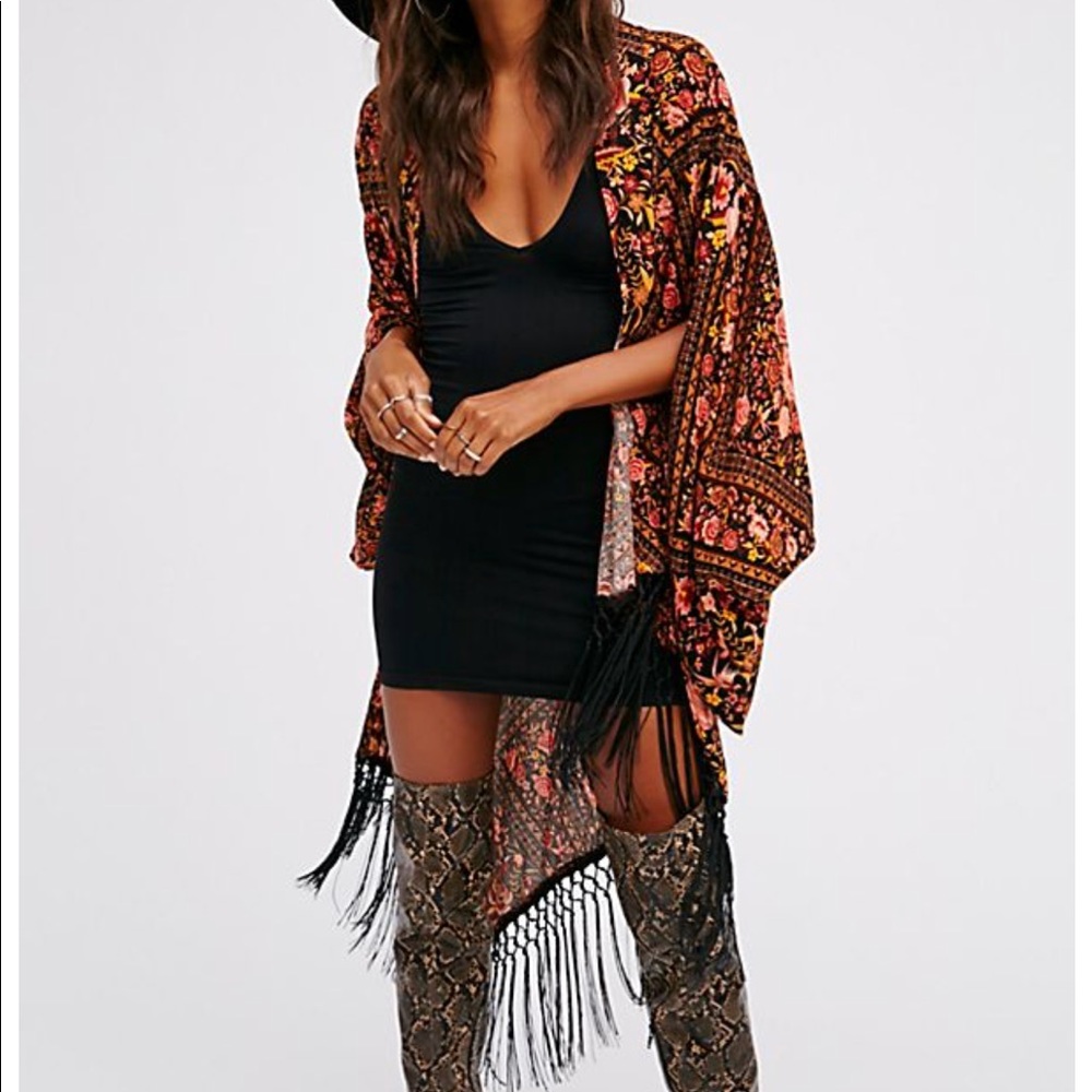 Babushka Fringe Kimono - Spell Designs